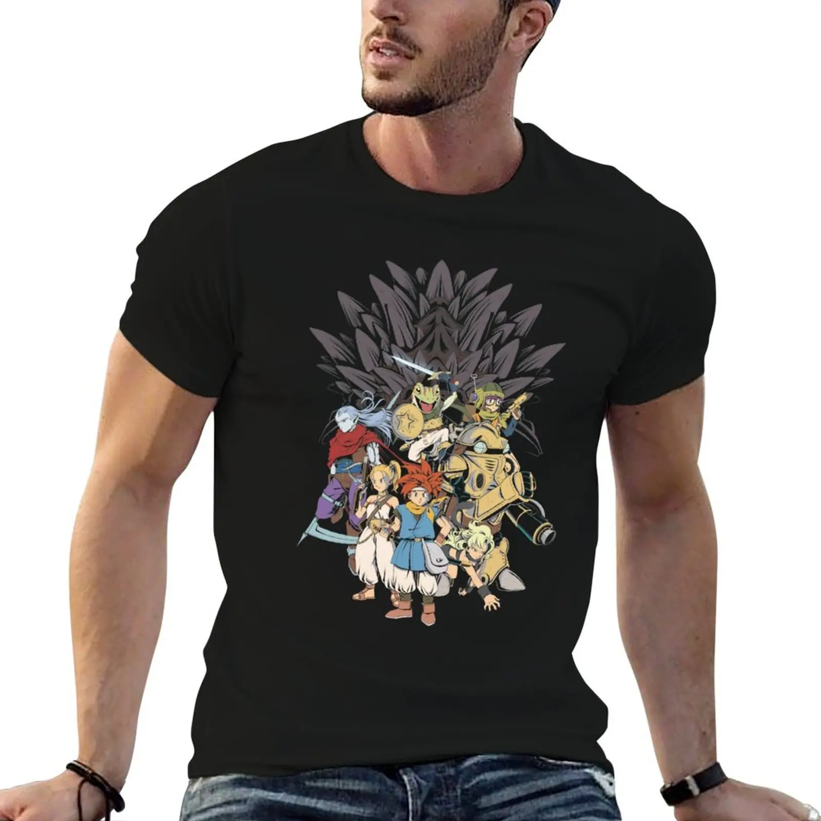 

Chrono Trigger JRPG Game Classic T-Shirt cotton t shirt pack t shirts for man pack cotton T-Shirt