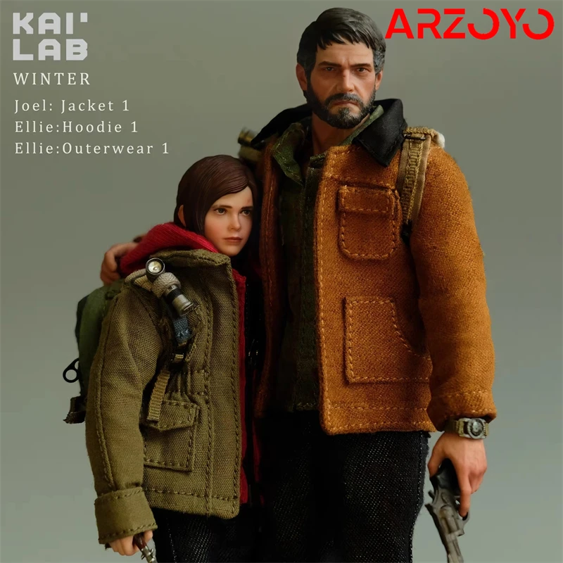 

KLL-001 1/12 Scale Joel Ellie Winter Outwear Jacket Clothes Model Fit 6'' LIMTOYS The Last Survivor Action Figure Body Dolls