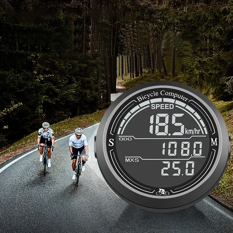 Bicycle code watch Mountain road bike riding equipment Luminous waterproof  sleep Magnetic large screen bicycle code watch