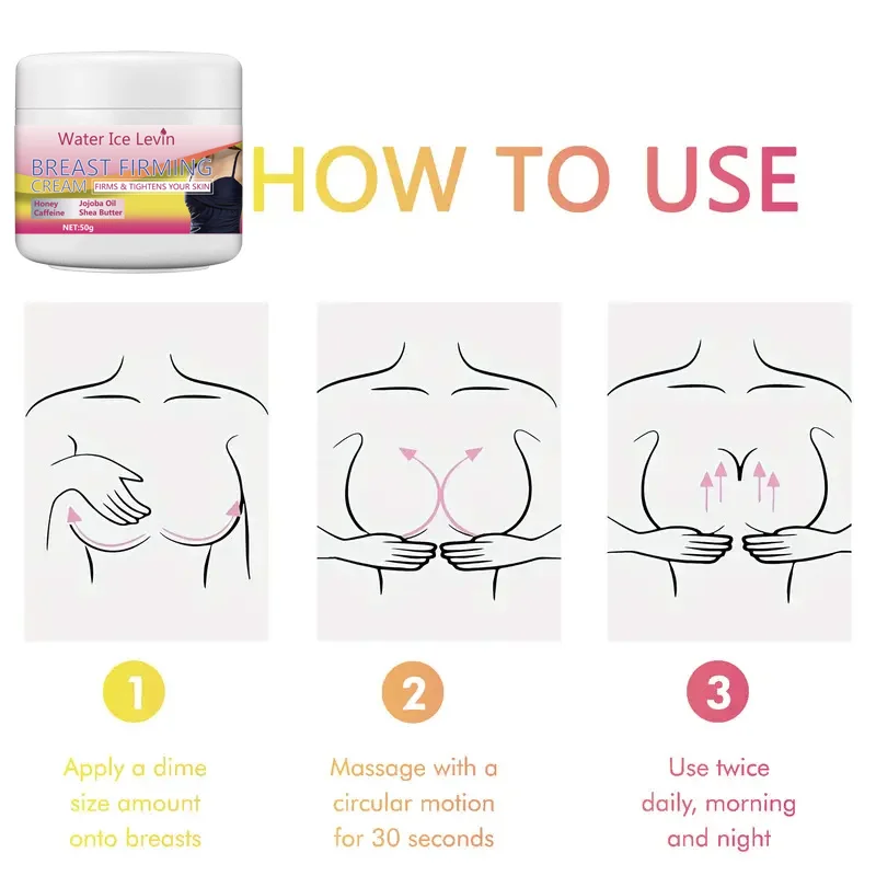 Honey Breast Care Cream gently moisturizes and lifts the chest with a daily skin-firming body massage treatment cream