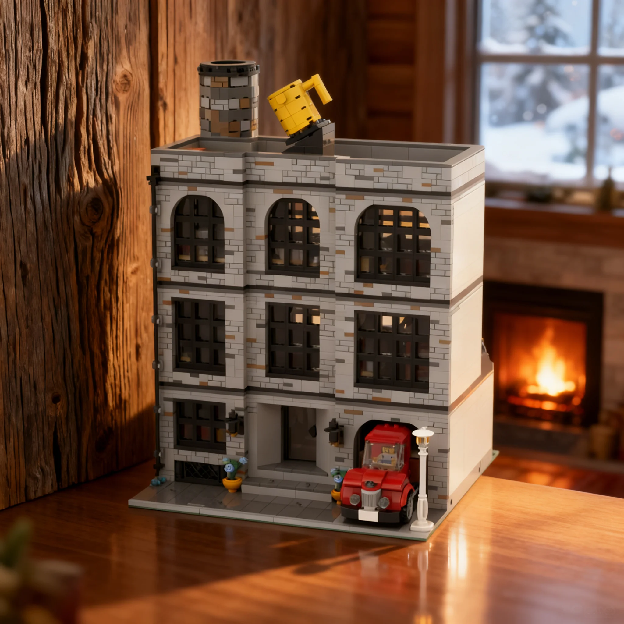 3196pcs MOC Ceramic Cup Factory Modular Streetscape Model Toys Building Blocks Architecture Christmas Gifts DIY Kids Birthday