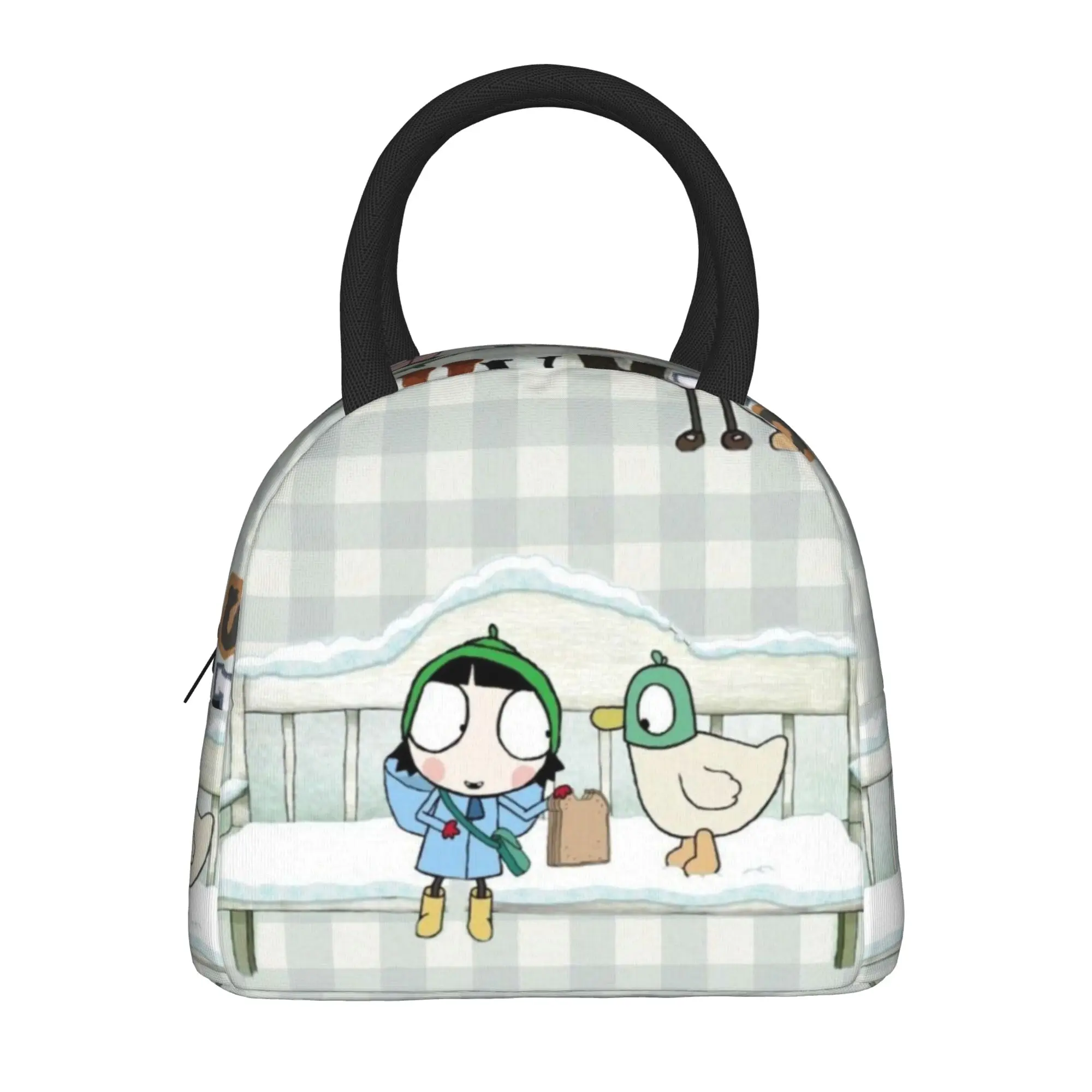 Sarah And Duck Merch Insulated Lunch Bag For Office  Food Container Portable Thermal Cooler Lunch Boxes