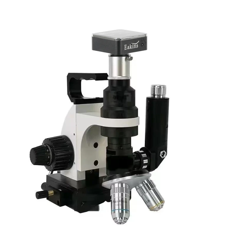 Portable metallographic microscope Lab CCD industrial Digital cameras With LED For Observing metal Metallographic inspection