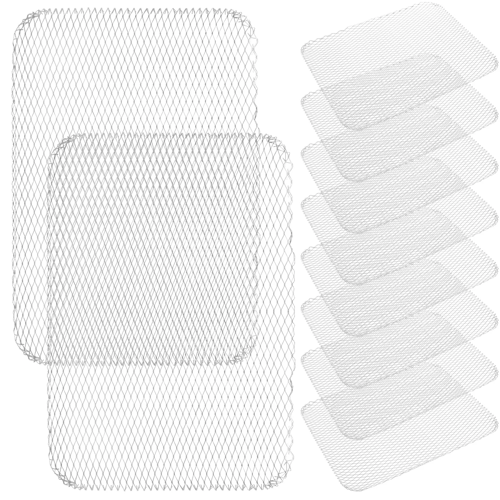 

10Pcs Aluminum Bbq Mesh Grill Mats High Temperature Resistant Barbecue Mat Outdoor Grill Pad Cooking Tool Aluminum Barbecue Mats