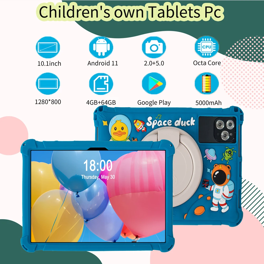 Original Tablet Supports Calling, Bluetooth, 5G WIFI, 4GB RAM, 64 ROM, Dual card IPS1280 * 800, Android 11 system