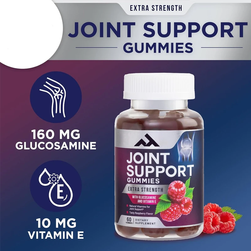 

Joint Support Gummies Extra Strength Glucosamine Gummies with Vitamin E - Natural Help for Cartilage and Flexibility -60 Gummies