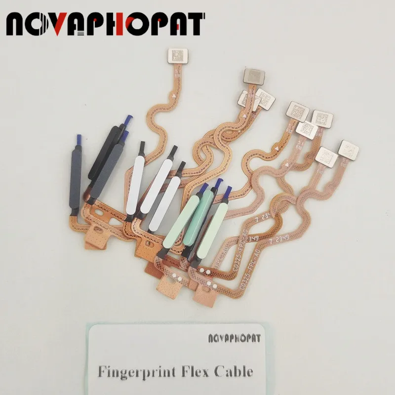 For Tecno Spark Go 1 KL4 1S KL4n Fingerprint Flex Power On Off Switch Home Control Unlock Key Button Sensor Volume Flex Cable