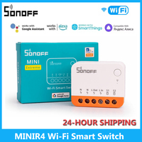 SONOFF MINI R4 Wifi Switch Module Smart Wi-Fi 2 Way Relay Timer ESP32 Smart Home Wireless Voice Control Alexa Google Home Alice