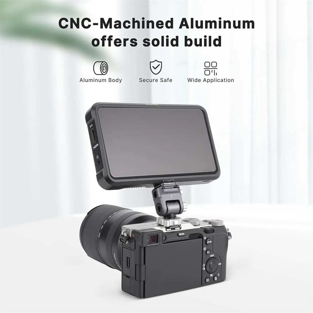 Falcam F22 Tripod dudukan Monitor rilis cepat, dengan Port 1/4 inci kepala Tripod dapat disesuaikan sistem sakelar cepat