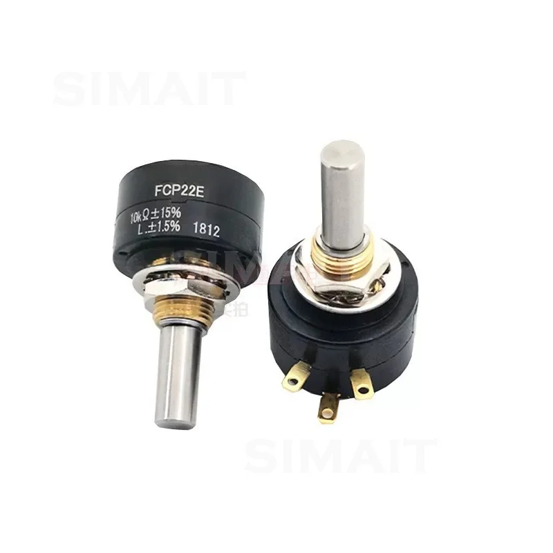 360° Rotation Imported FCP22E Precision Conductive Plastic Single Turn Potentiometer 1K 2K 5K 10K