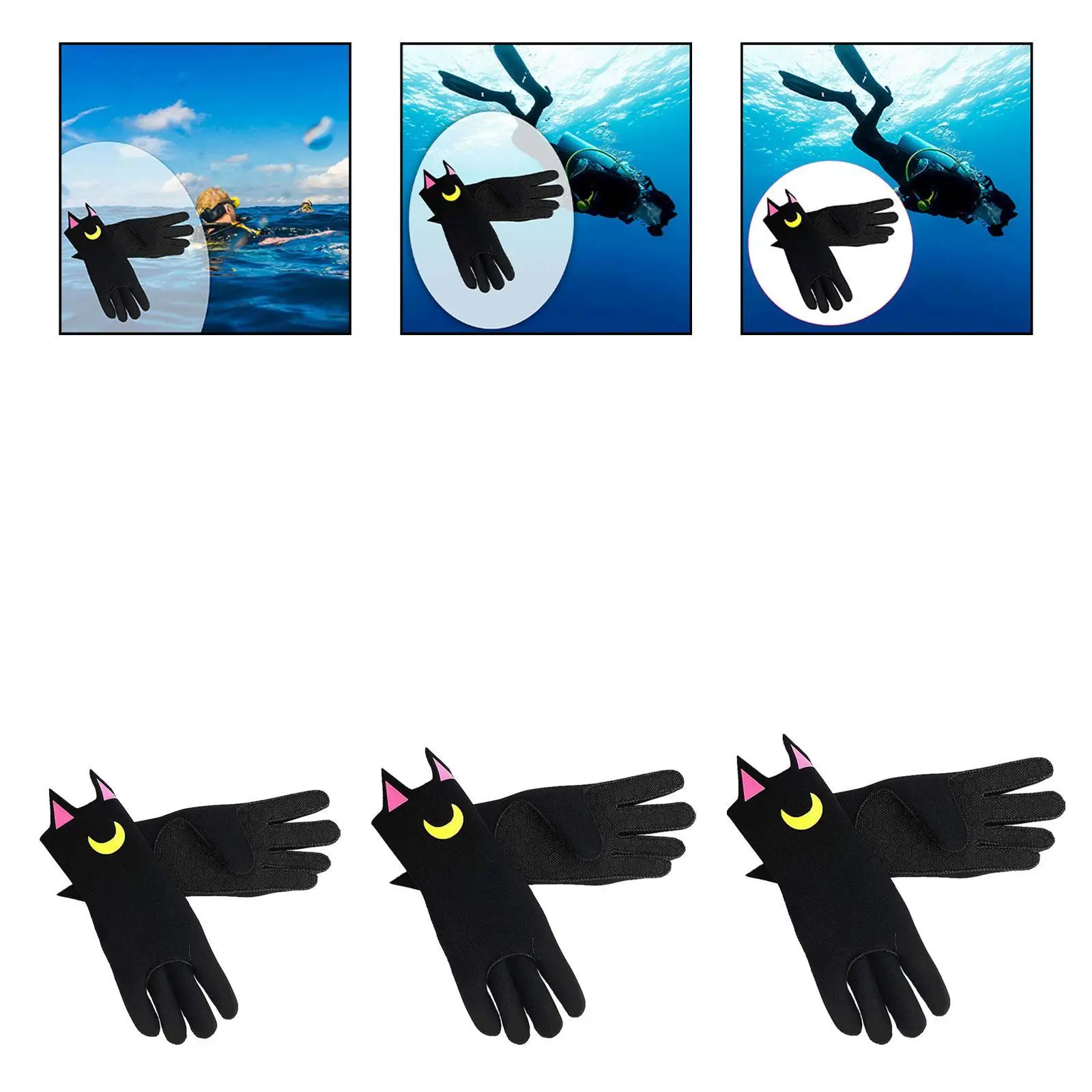 

Diving Gloves Warm 3mm Neoprene for Outdoor Sports Surfing Athletic Sports