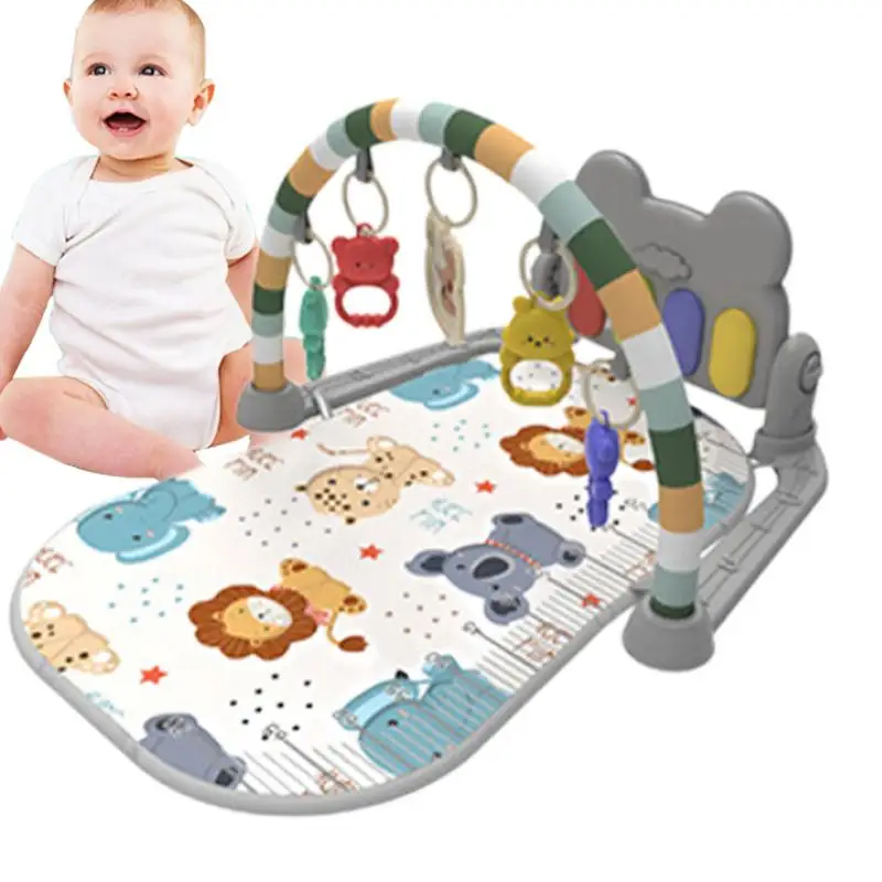 

Kids Gym Mat Cartoon Activity Musical Mat Multifunctional Gym Mat For Early Education Exercising Leg Strength Cute Play Mat For