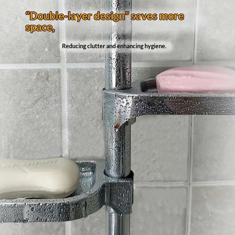 25mm Soap Dish Shower Adjustable Rail Slide Soap Dish Home Organizer Bathroom Holder For Gym Locker Rooms Home Bathroom