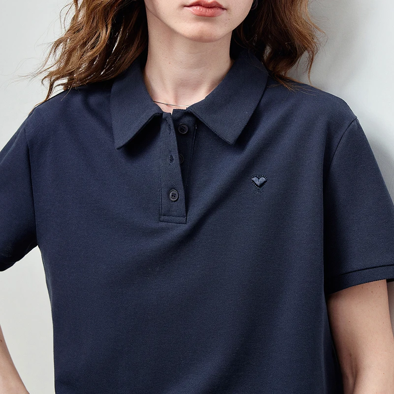 Women's Pique Polo and Shorts Two Piece Set