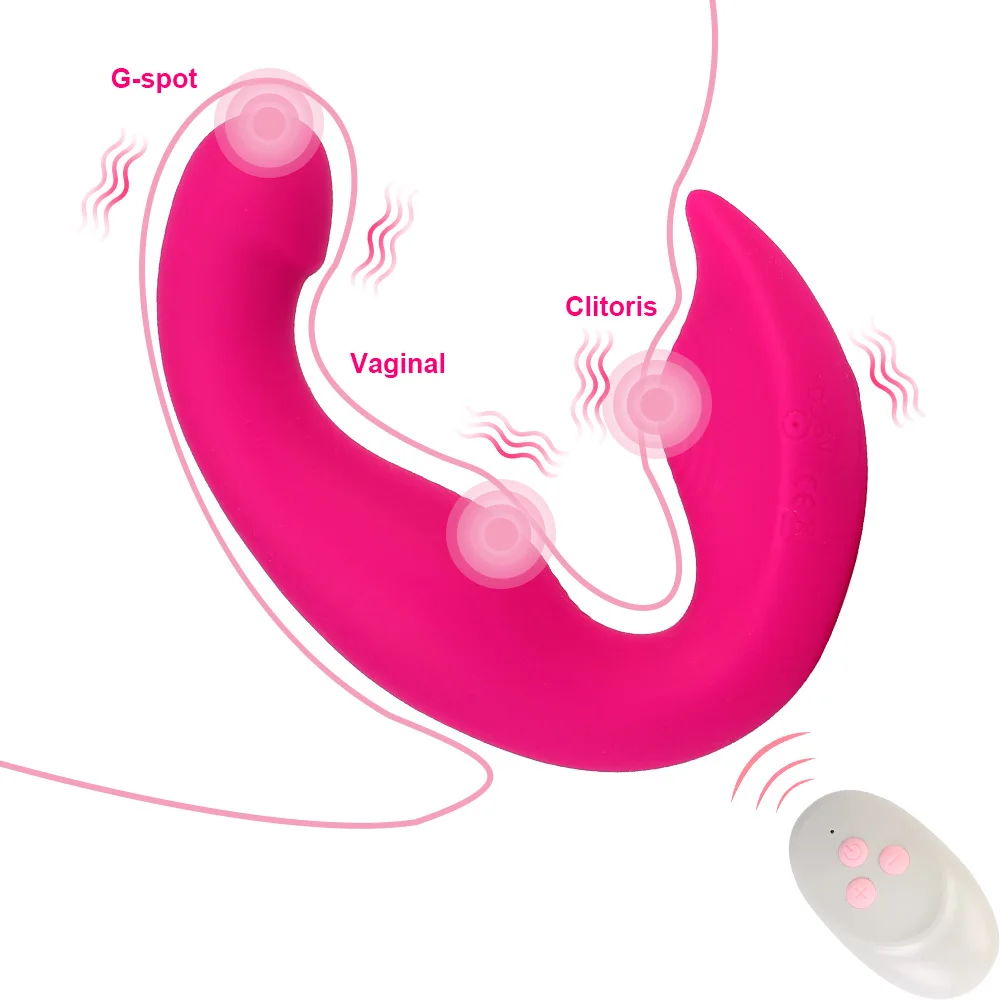 Wireless Remote Strapless Strapon Dildo Vibrator Female Double Vibrating 10 Speeds G Spot Adult Sex Toys For Women Couple