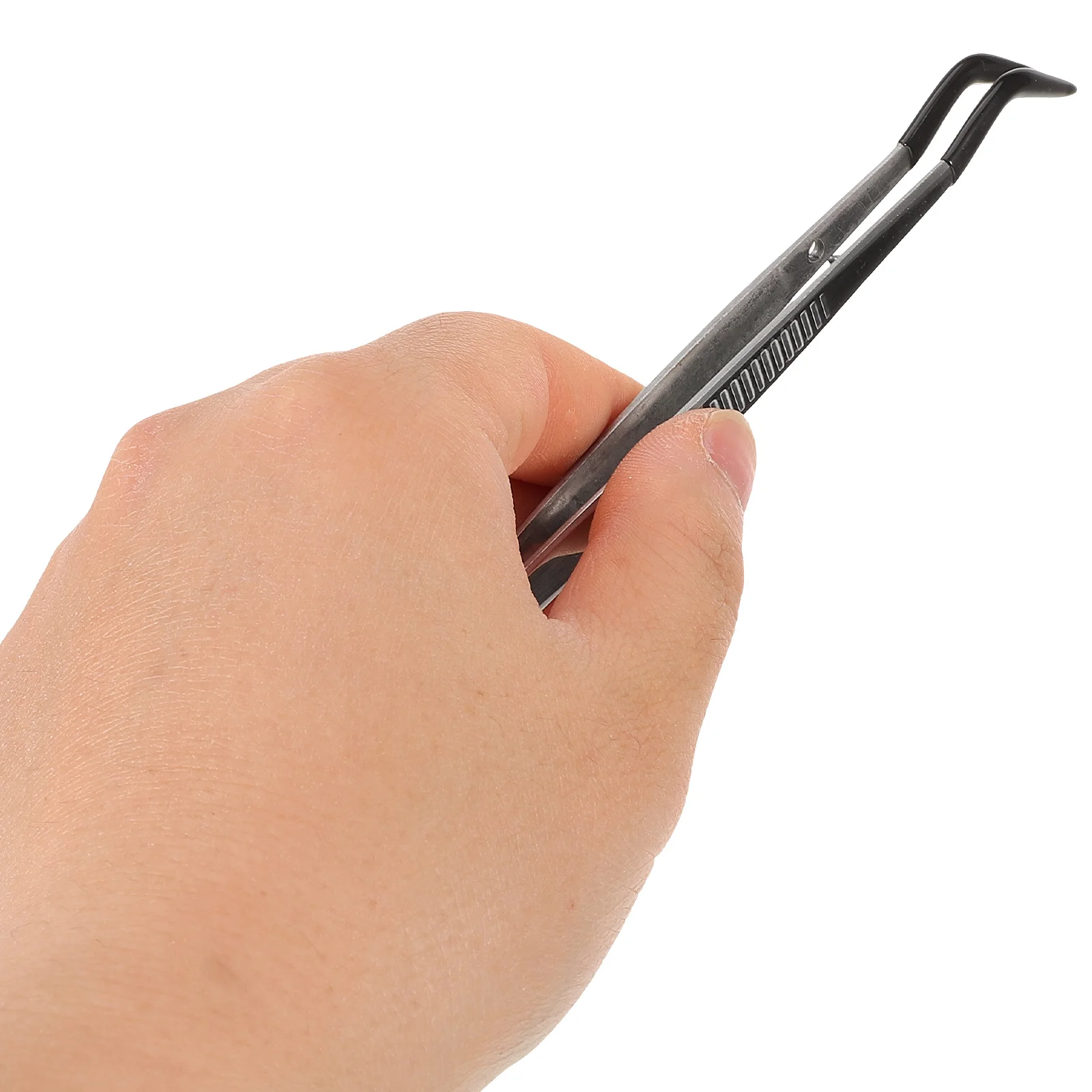 3 قطعة ملاقط ختم من الفولاذ المقاوم للصدأ خفيفة الوزن ومريحة وغير قابلة للانزلاق أدوات متعددة الاستخدام لمختبر صنع المجوهرات و #2