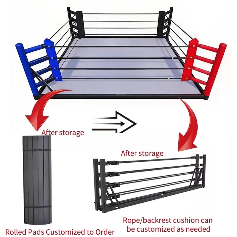 Foldable boxing ring, sui  for training and competition | Por  simple boxing platform