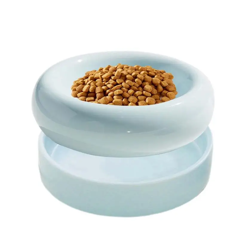 

Cat Food Stand Double Bowl Detachable Feeding Dish Ceramic Cat Water Bowl Pet Accessories Kitten Food Container For Feeding &