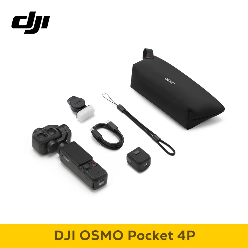 【LOCAL+】DJI Osmo Pocket 4P Dual-Camera Gimbal, 1-inch CMOS 17-Stop Dynamisch Bereik, 4K/240fps Slow-Mo, 103GB Opslag, Vlogging Camera Osmo Pocket 4P