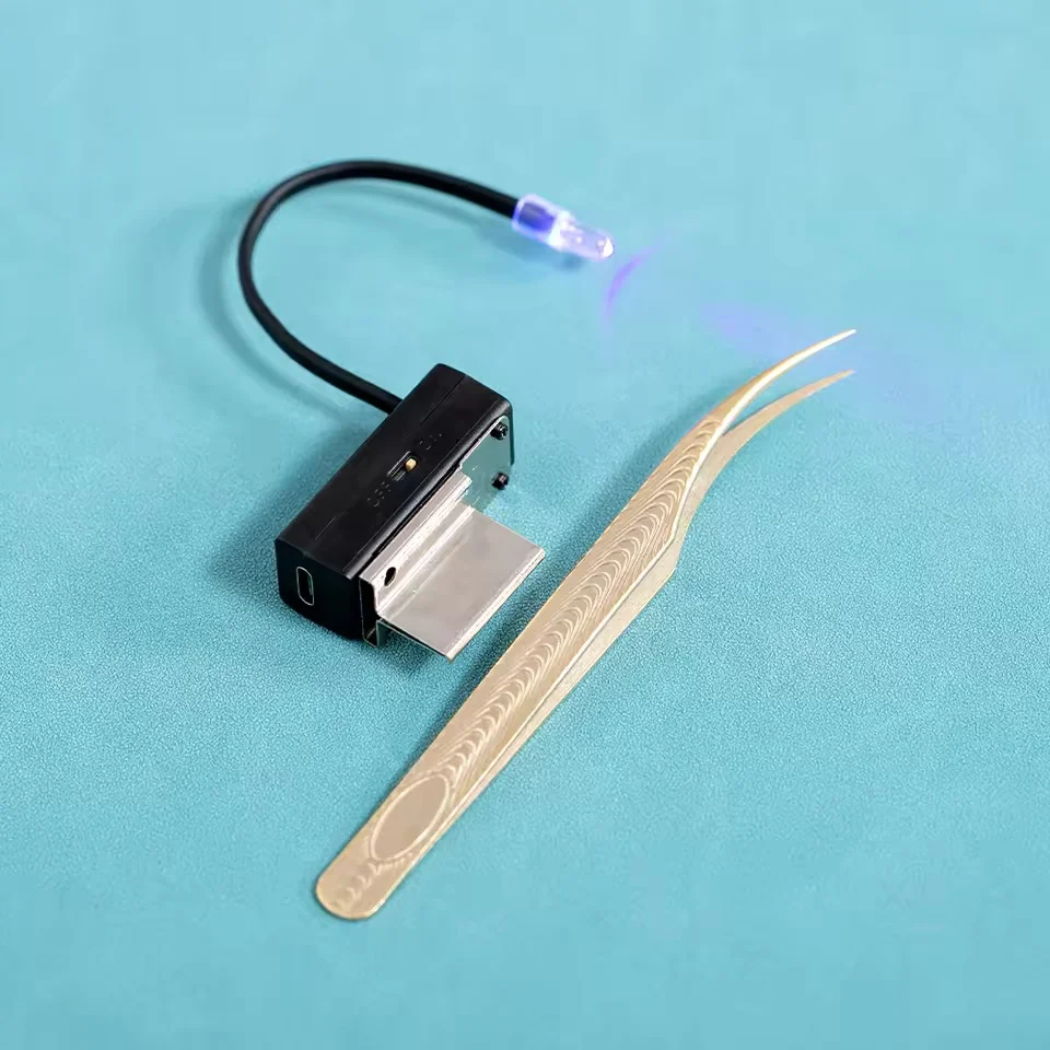 NUOVA pinzette per ciglia portatili luce a led per polimerizzazione rapida ciglia UV colla estensione ciglia innesto lampada strumenti per manicure di bellezza