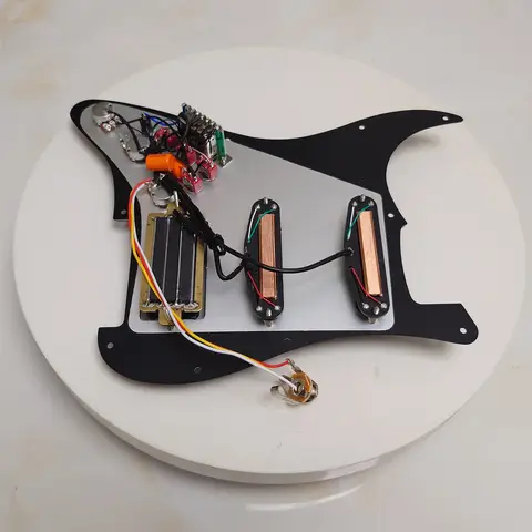 गिटार प्रीवायर्ड लोडेड पिकगार्ड सेट, कॉइल स्प्लिटिन हमबकर पिकअप के साथ ST 11 होल गिटार एक्सेसरीज़ के लिए 8 best sales गिटार लोडेड पिकगार्ड - №6