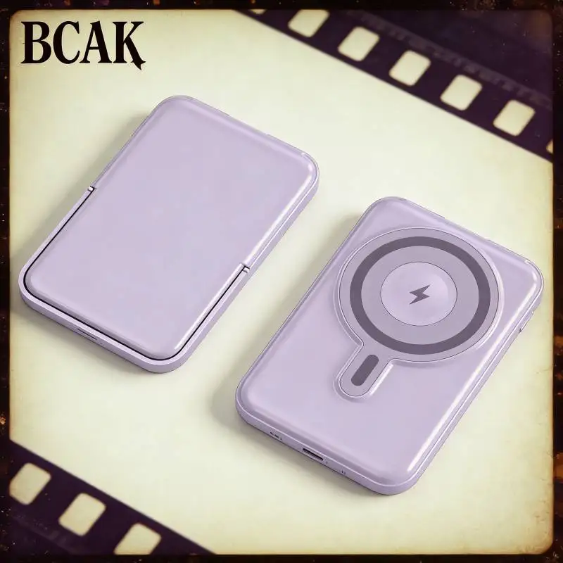 

Магнитный беспроводной внешний аккумулятор BCAK 10000 мАч/20000 мАч с быстрой зарядкой и металлическим кронштейном для часов и мобильных телефонов