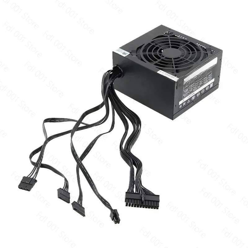 ATX Power Source Peak 400w Chassis, Power Supply Rated 250w, PC Desktop Energy-saving Silent Computer Power Supply