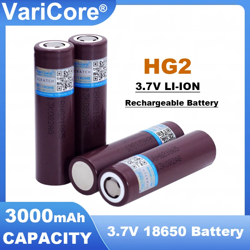 1-20 Chiếc Liitokala Mới 18650 Pin HG2 3000MAh 3.6V Lithium Xả Liên Tục 20A Chuyên Dụng Điện Tử Công Suất pin