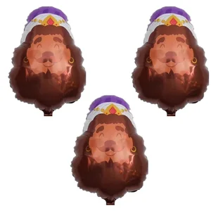 3 pçs rei coração balões dos desenhos animados rei folha bola para festa de aniversário natal decoração do chuveiro do bebê crianças brinquedos hélio ar globos 6 principais vendas enfeite de natal globo - №5