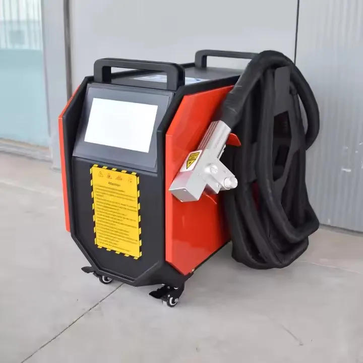 High quality High Speed Excellent 1000w 1500w Portable Laser Cleaning Machine for Rust Removal Automotive Oil Pollution