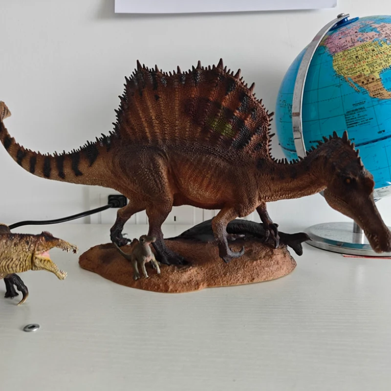 Op voorraad Echte Dinosaur King Spinosaurus 1:35 Schaal Science Art Model Action Figure Decoratief Ornament Speelgoedcollectie Cadeau