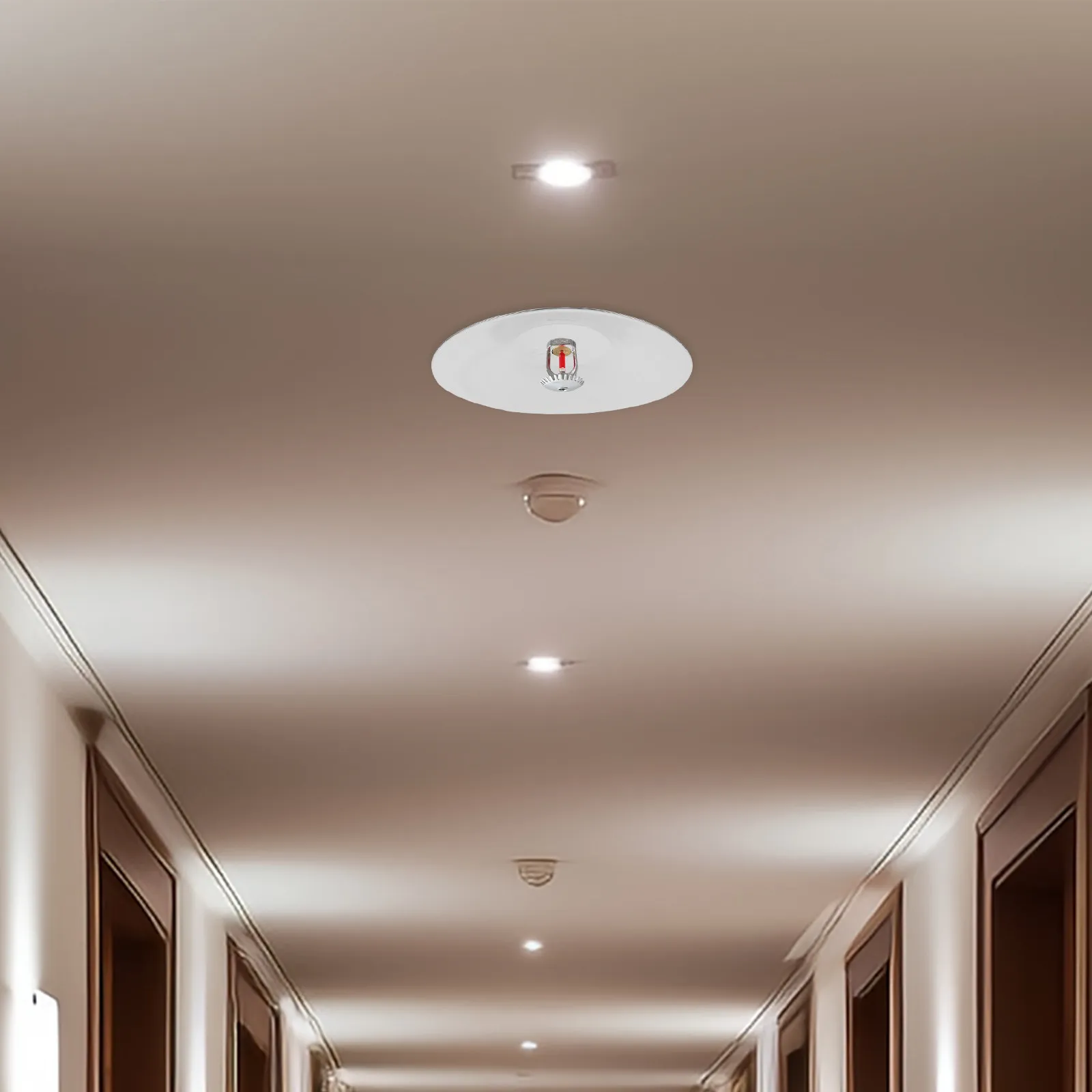 Fire Sprinkler Heat Collection Cover Large Caliber Removable Iron Plate for Industrial Fire Protection Sprinkler Head Heat
