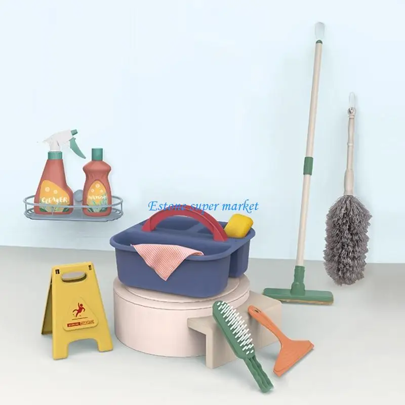 090B Leuke huisreinigingsproducten speelgoedmodel MOP Hairbush doen speelgoed voor tieners meisjes