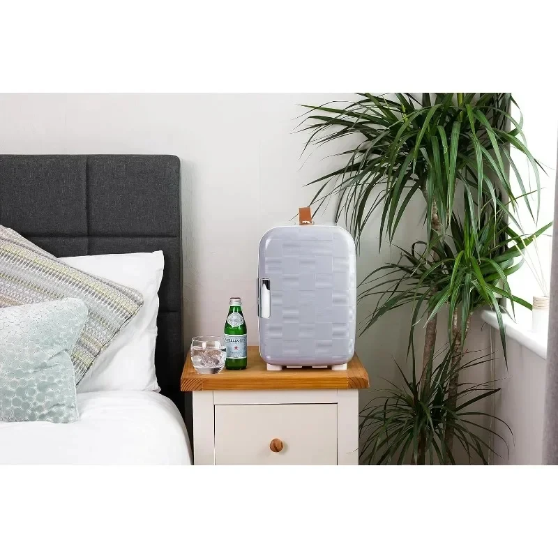 Deluxe Mini Fridge Cooler Compact Portable High Efficiency Quiet Cooling System Suitable for Bedroom Office