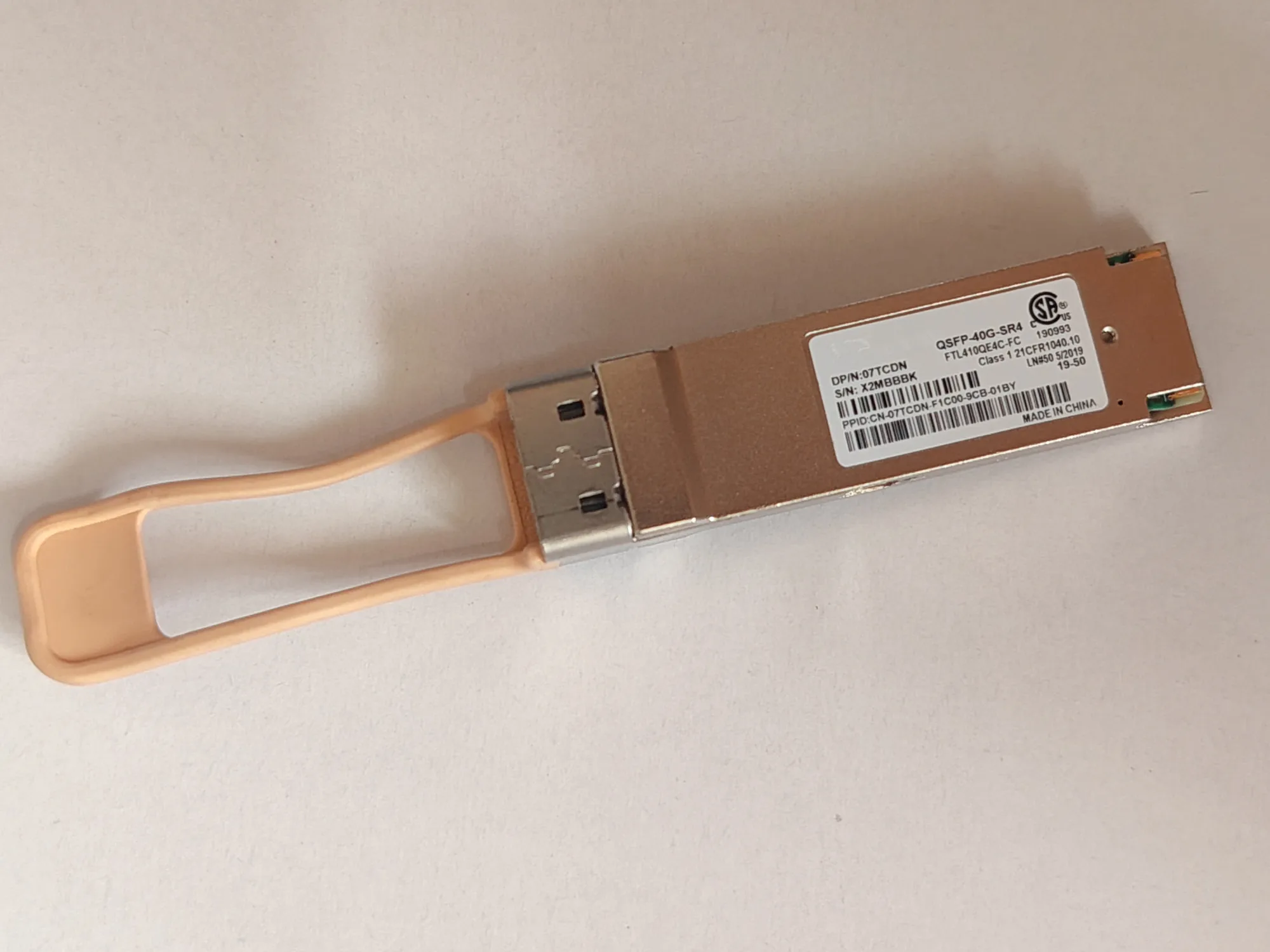 

40G Fiber Module QSFP-40G-SR4 FTL410QE4C-FC 07TCDN FTL410QE3C-FC MPO 40GB QSFP Fiber Optical Module