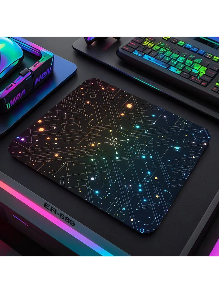 System Highlights Glass Pad without Lock Edge Mouse Pad Simple Text Mouse Pad Student Desk Mat Computer Mouse Mat Laptop Deskmat