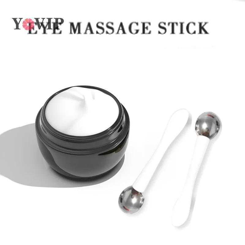 

1pc Eye Roller Massage Stick Eye Cream Applicator Cosmetic Spatula Anti Wrinkle Facial Spoon Gold Alloy Face Thin Skin Care Tool