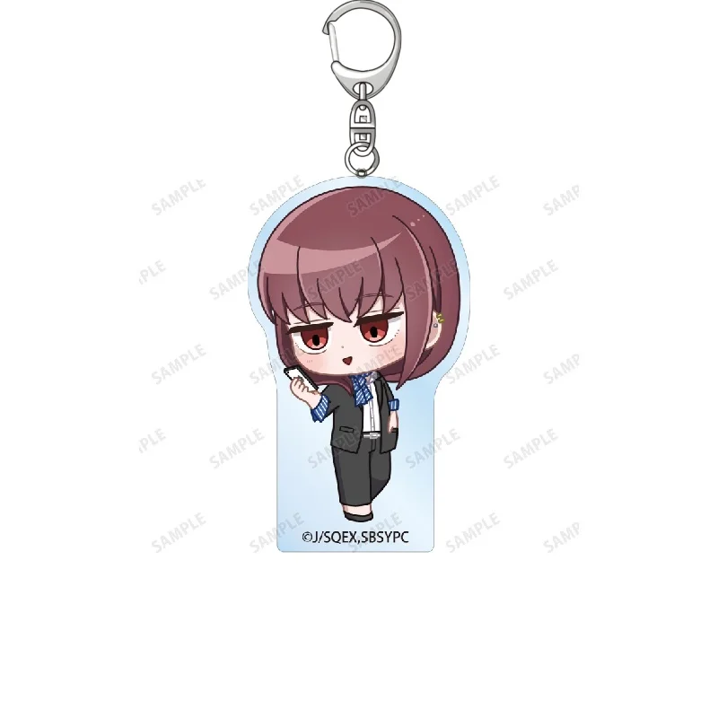 Anime Smoking Behind the Supermarket with You Sasaki Yamada Q-Style Acrylic Pendant Keychains Bag Decorations 6CM