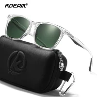 KDEAM gafas de sol cuadradas para hombre lentes polarizadas TR90 marco de Material primavera bisagras de acero inoxidable gafas de sol de pesca KD393