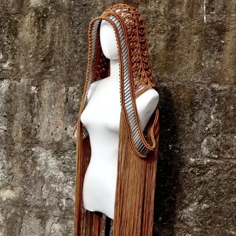 EOENKKY اليدوية الكروشيه محبوك التستر أكمام المرأة عباءة طويلة 2025 عطلة الصيف بحر مثير الصلبة شرابة وتتسابق