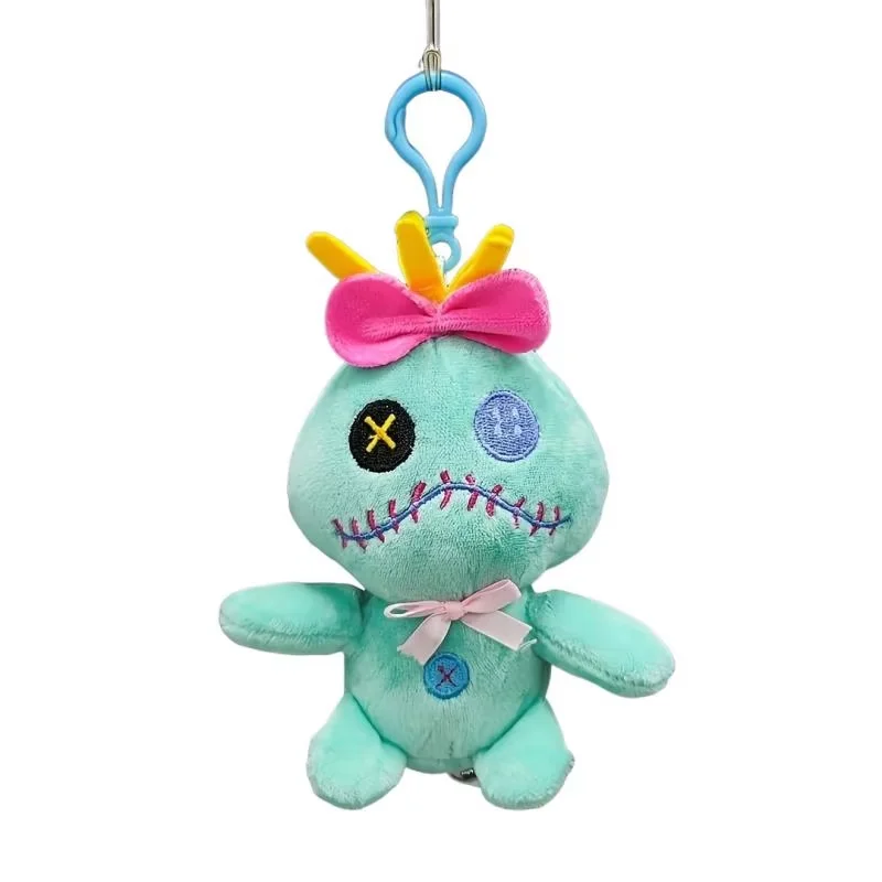 ديزني أنيمي سكرمپ ألعاب من نسيج مخملي المفاتيح مع حلقة رئيسية محيط نموذج دمية الكرتون على ظهره قلادة الديكور لعبة هدية الكريسماس