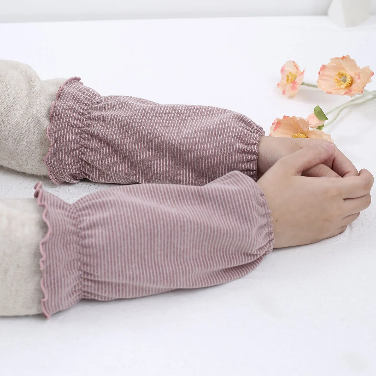 غطاء حماية نسائي فضفاض ومرن لدفء المنزل ومنع الأوساخ مناسب للكتابة والعمل في المكتب