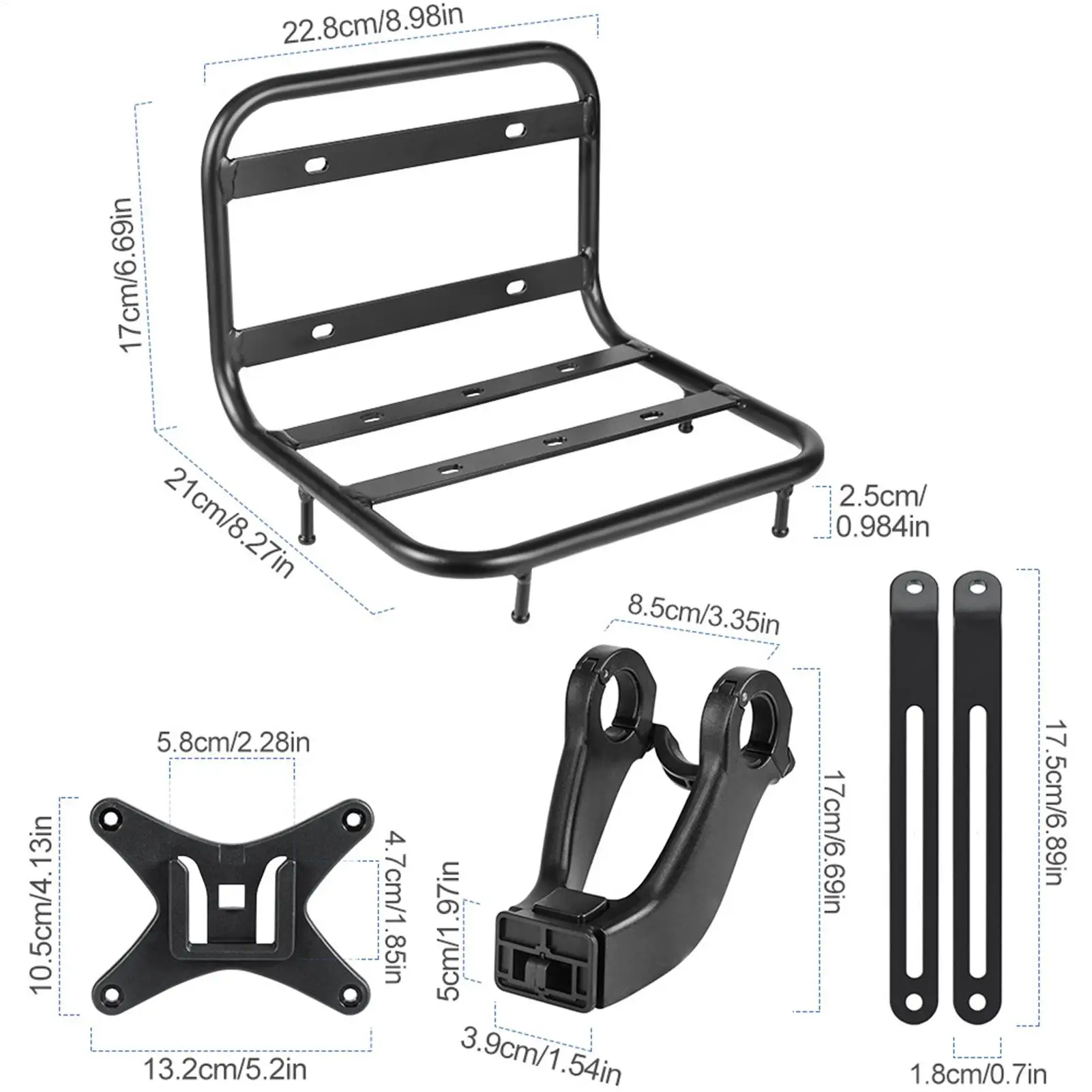 Front Bicycle Rack Quick Release Strong Carrier Bike Cargo Racks For Kids Adult Girls Women Men Mountain Bike Riding Cycling