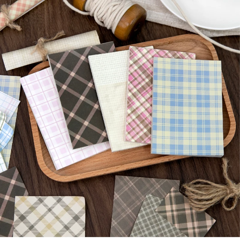 Journal GO Creative Plaid Decor Scrapbook Vintage Material Paper Kit DIY Journal Collage Planner Diary Decor Background Paper