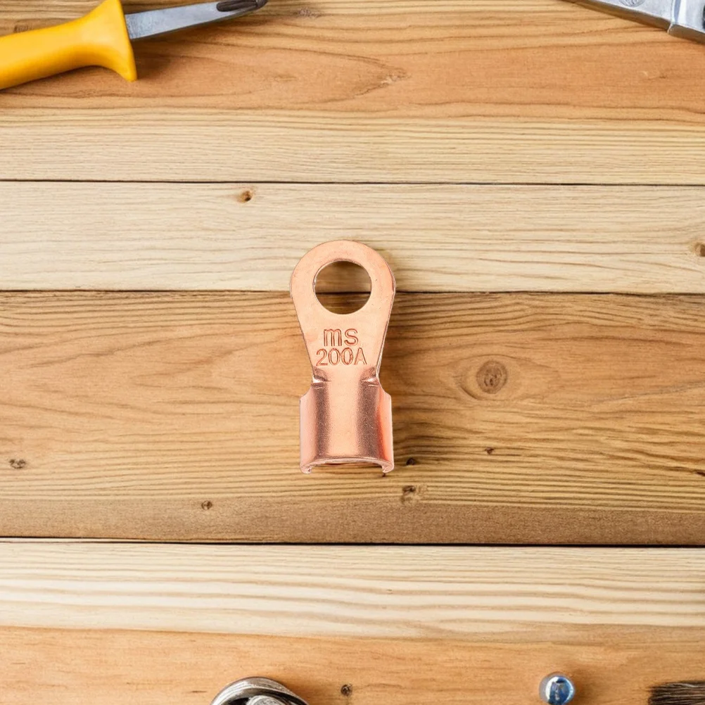 

10pcs Copper Crimp Terminal Connectors Heavy Duty Wire Lugs For Cable Ends Spade Crimp Eyelets Cable End Crimps