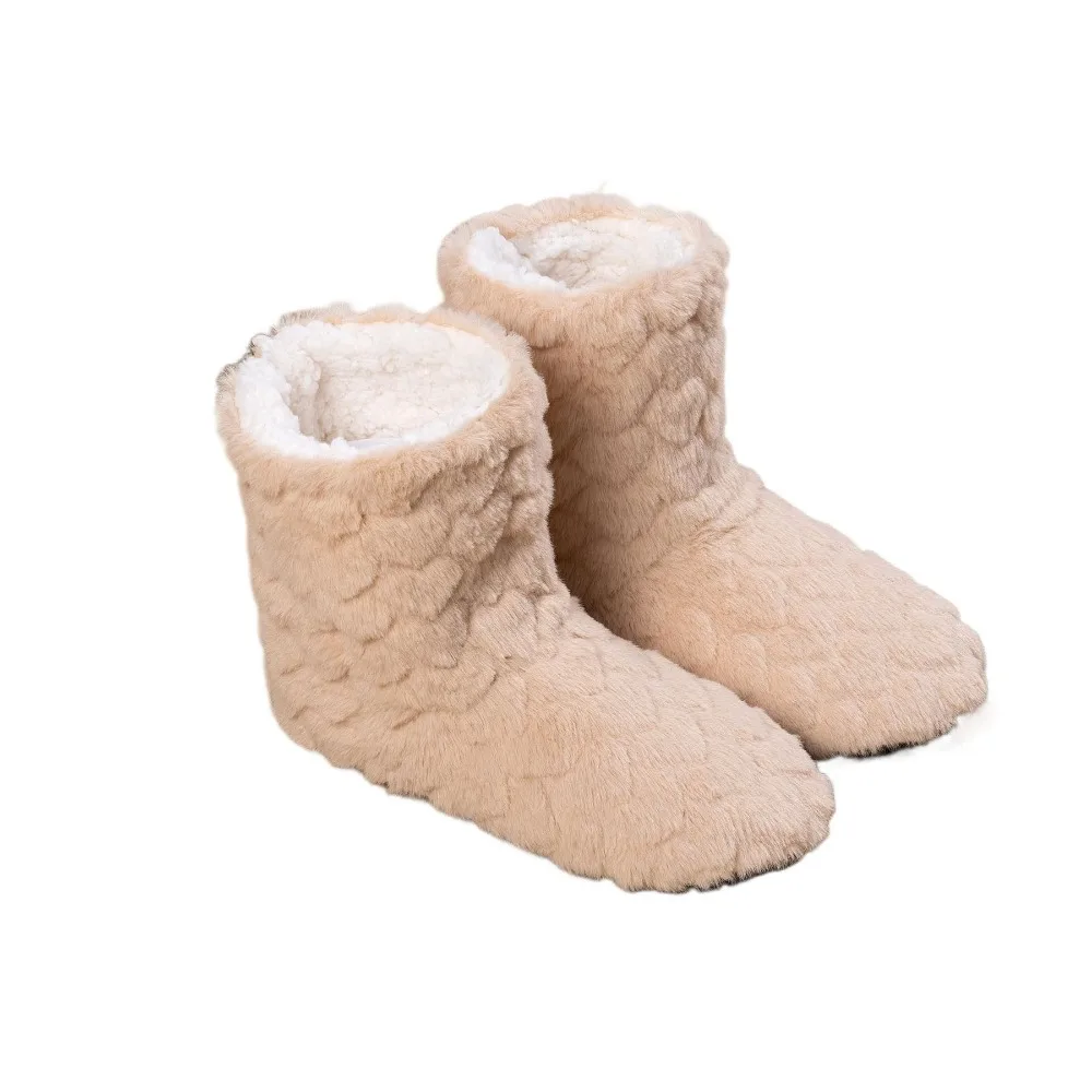 

Hosiery Heart Fluffy Slipper Socks Women Soft Sole Fleece Floor Socks Winter Foot Warmer Indoor Shoes Men Women