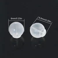 100 pièces de attaches de sécurité pour boucles d'oreilles, compatibles avec tous types de boucles d'oreilles, pour la fabrication de bijoux DIY (transparentes) 4