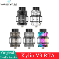 Original Vandy Vape Kylin V3 RTA Tank 6ml Top Filling Atomizer Electronic Cigarette Vaporizer Honeycomb Airflow 25mm Diameter