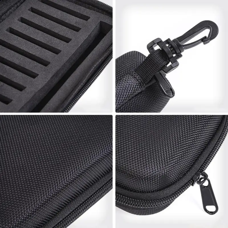 31BE Fishing Hook Carry Bag Metal Jig Spinner Sequins Baits Bag EVA Foam Tackle Bag Fly Spoon Baits Storage Hard Lures Case