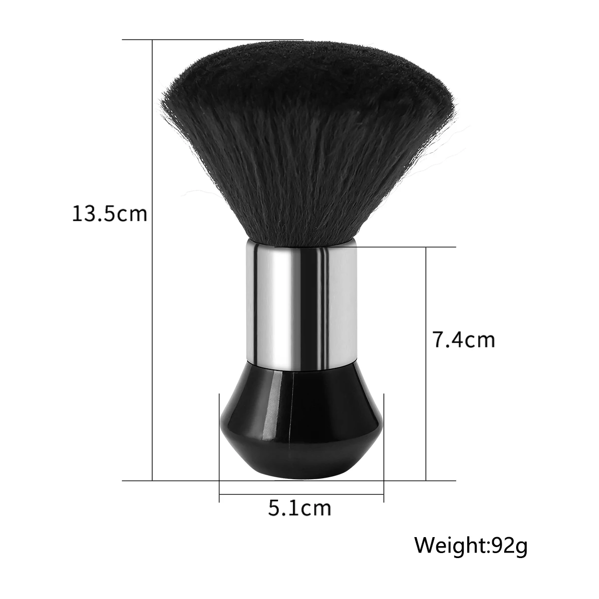 Barber Neck Face Duster Clean Black Brush Professional Broken Hair Cut Hairdressing Salon Styling Tool Sweeping